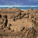 Weihnachten Las Palmas Sandkrippe am Canteras Weihnachten Las Palmas Sandkrippe am Canteras