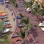 Strandpromenade Fischerbote Paseo de Las Canteras Las Palmas