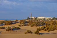Maspalomas-Faro & Oasis seen from the dunes beach