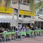 Terrasse an der Strandpromendade Canteras La Oliva Restaurant Las Palmas